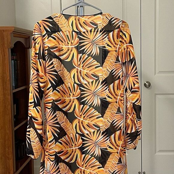 5- 3PCS Tropical Print Crisscross Bikini Set With Cover Up, Chic and Sexy, - Picture 4 of 13